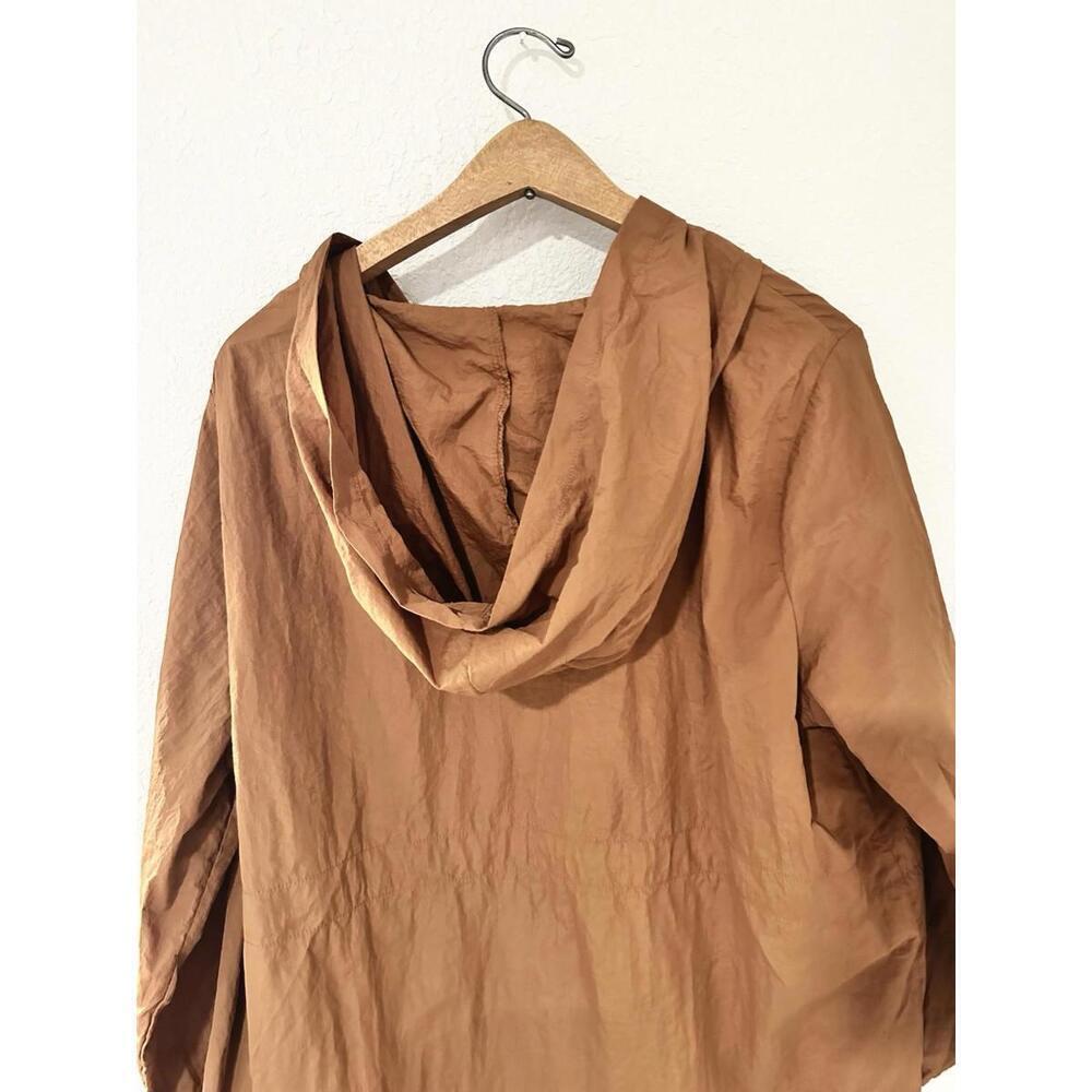 Emery Rose Woman’s Brown Lightweight Jacket with Hood 2XL - Picture 5 of 15